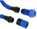 Blue Color Garden Hose Pipes Flexible Water Hose Pipe Expanding Magic Hose with 7 Multi-Functional Nozzles & 2 Connectors For Watering Lawns, Plants or Shrubs, Washing Cars, Cleaning House. 