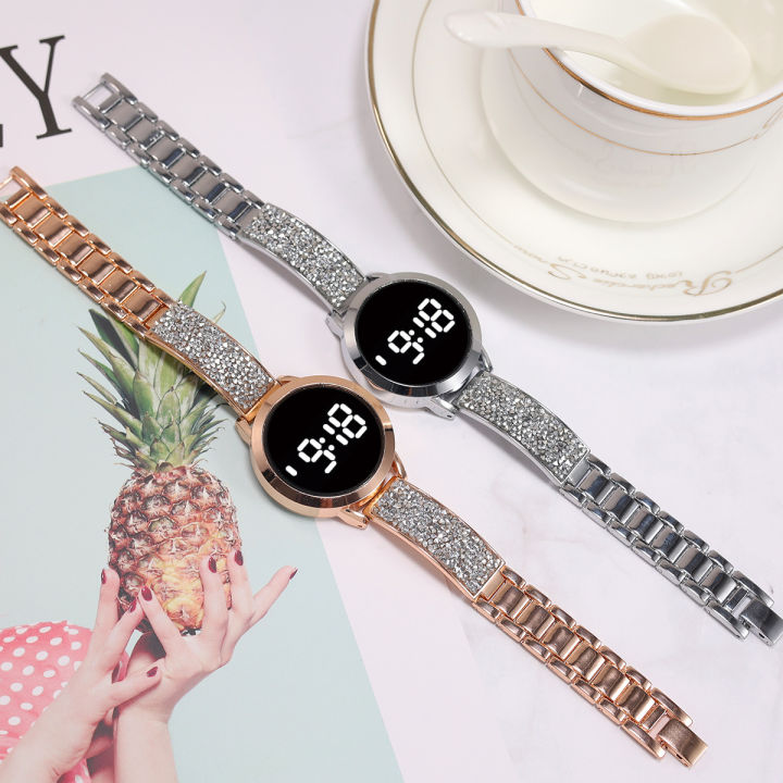 Stainless Steel Smart Wrist Watch For Girls POSHI New Style Ladies
