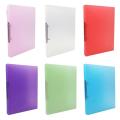 【FUN LIVE】 A4 Clip File Folder Transparent Candy Color Loose Leaf Binder Storage Organizer School Office Supply. 