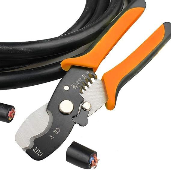 Self-Adjusting Insulation Wire Stripper Cable Cutter. For stripping wire from AWG 8-14 (8/200MM), Automatic Wire Stripping Tool/Cutting Pliers Tool, Automatic Strippers