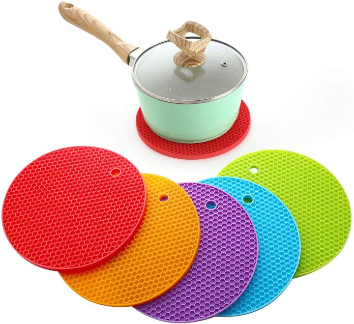 Silicone%20heat%20pad%202%20Pcs%20Set%20Table%20Silicone%20Pad%20Silicone%20Non-slip%20Heat%20Resistant%20Heat%20Proof%20Mat%20coaster%20Pot%20Holder%20Spoon%20Rest%20Heat%20Resistant%20Non-slip%20Durable%20Flexible%20-%20Image%202