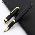 Pointed fountain pen new ink student business office school luxury quality 398 black school various writing pens Buried Buzie. 