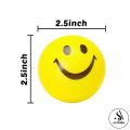 Pack Of 2 Soft Foam Smiley Emoji Balls for Kids - High Density Foam Ball For Over 3 Years Old Kids Soft Lightweight Easy To Grip Indoor Training Ball. 