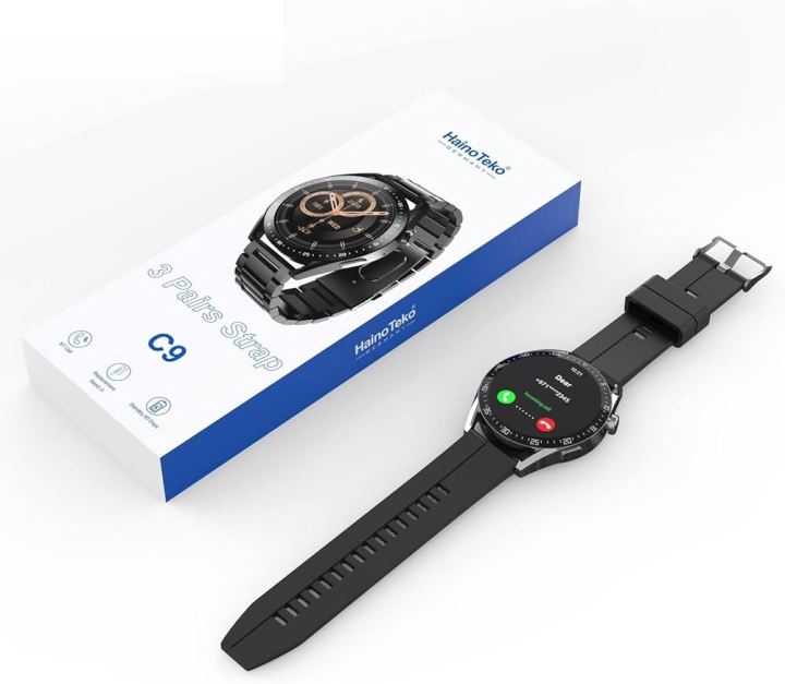 Haino Teko C9 Smart Watch (3 Straps in 1)