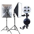 Combo Pack: 2 Sets of 2-Holder Softbox Lights for Studio | 50x70 Softbox with 7 Feet Stand. 