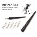 Stationery Set Manga Pen Dip Calligraphy Drawing Tool 4 Nib sat. 