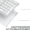 iClever GK03 Wireless Keyboard and Mouse Combo - 2.4G Portable Wireless Keyboard Mouse, Rechargeable Ergonomic Design Full Size Slim Thin Stable Connection Keyboard for Windows 7/8/10, Mac OS. 