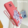 Casing Redmi Note 9s Xiaomi Redmi Note 9 Pro phone case softcase liquid silicone protector smooth shockproof bumper cover new design comic flower cartoon ytyhh01. 