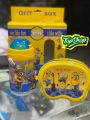 2 in 1 Water Bottle and Lunch Box Gift Set | Gift Box | School Water Bottle and Lunch Box Gift Set Kids School Lunch Box School Tiffin Box and Water Bottle With Spoon Best For Gifting Baby and Baba - Ben10 - Barbie Doll  - Angry Bird - Minions - Frozen. 