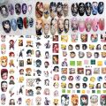 Demon Slayer Nail Stickers Kamado Tanjirou Nezuko Nail Art Decorations Japanese Cartoon Anime Kawaii Nail Decals Supplies. 