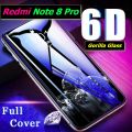 NEW 6D GORILLA Tempered Glass Screen Protector Full Edge For Redmi Note 8 Pro - Black. 