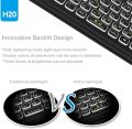 Mini Wireless Keyboard,H20 Mini Keyboard with Touchpad,Colorful Backlit Small Wireless Keyboard,Full Size Touchpad,Handheld IR Remote Keyboard for Android TV Box Windows PC,HTPC,IPTV,PC,Raspberry Pi 4. 