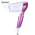 Kemei KM-6833 Electric Hair Dryer Portable Foldable Compact Travel Household Hair Blow Dryer Women Hair Styling Tools. 
