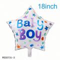 1 FIRST BIRTHDAY BOY Theme Foil Balloon 5 Pieces Set. 