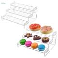 Acrylic Riser Display Shelf Clear Cupcake Stand Holder Dessert Shelf 3 Tier Shelf for Cosmetics. 
