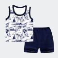 Ruku Garments Pack Of 3 Stylish Sandos & Shorts For Kids Clothing Set Best For Summer. 