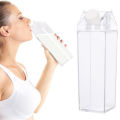 500ml/1000ml Milk Carton Water Bottle milk bottle Transparent Plastic Portable Clear Box for Juice Tea Bottles Drinking Jug. 