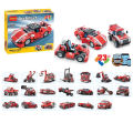 Decool: Architect Creator - 23 in 1 - 278 Pieces Red Super Speedster Race Car Building Blocks Set - 3110. 