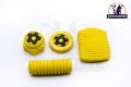 4 Pcs Fancy Rubber Cover Set of Kick Chain Cover Handle Nut Brake Pedal Decoration for Honda Chinese 70cc Bikes. 