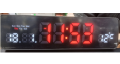 LED Clock Date Time and Temperature Sensor Elegant Design. 