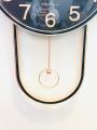 ELEGANT BEAUTIFUL DESIGN CLOCK WITH SCREW HORN GOAT STRUCTURE IN TOP AND PENDULUM FANCY AND ATTRACTIVE WALL CLOCK STYLISH DESIGN SMOOTH MACHINE WALL CLOCK HANGING WALL CLOCK HOME DECORATION PERFECT FOR GIFT. 