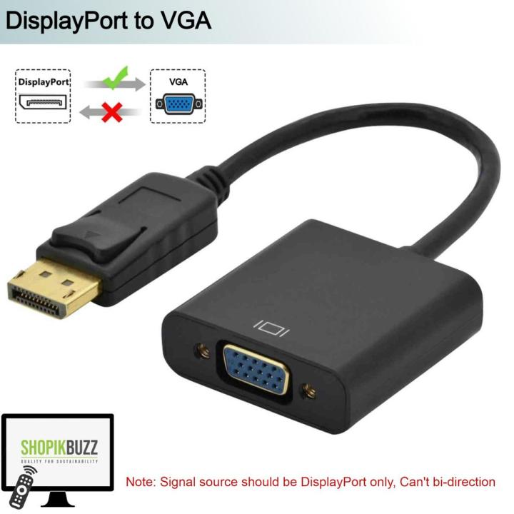 DisplayPort to VGA Adapter 1080P DP to VGA Converter| Shopikbuzz