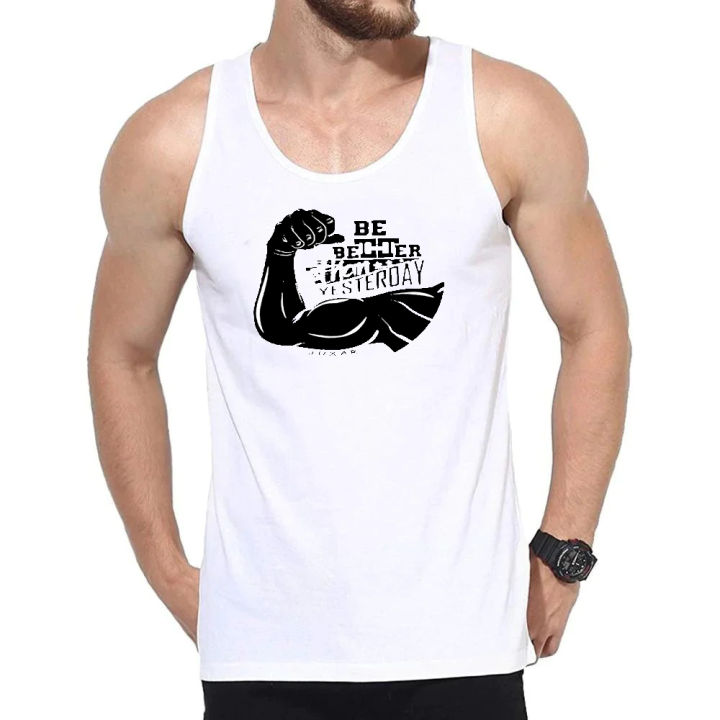 Cotton Jersey Weight Dont Lift Printed Gym Sando Tanks Top For Men