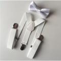 Suspenders for Kids Elastic Suspender, Galas + Bow Tie, Bowtie, Pack of 2 -. 