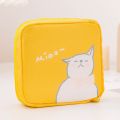Cute Girls Tampon Cartoon Sundries Bear Coin Pouch Makeup Bag Sanitary Pad Storage Bag Jewelry Organizer. 
