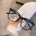 Women Men Gradient Black Square Glasses Large Frame Anti Blue Light Eyeglasses Computer Mobile Phone Transparent Spectacles. 