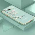 Casing For Samsung J7 Prime J2 Prime Samsung J5 prime Luxury Beautiful mapies with flower Camera Protection Phone Case Plating Edges Silicone Soft Cover With Free Lanyard. 