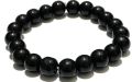black beaded brecelet. 