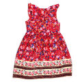 Archies Girls Red Floral Printed Frock. 