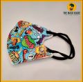The Mask House - KIDS KN95 Filter - Funky Colorful Mask Face Protective Mask with Respirator, Heavy Protection - Stylish look and Fancy Mask for Casual use - Unisex - For Boys and Girls. 