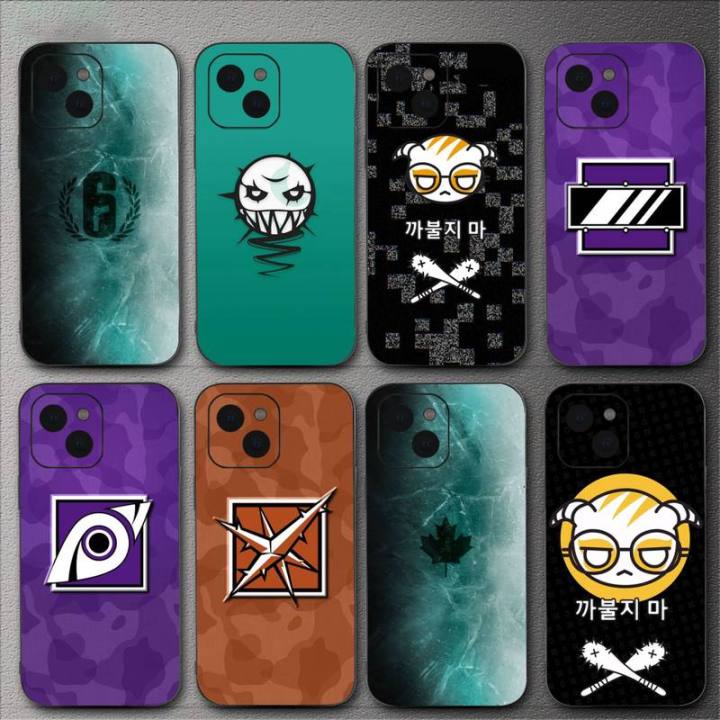 Game Rainbow Six Siege Phone Case For iPhone Mini 11 12 13 14 15 Pro XS Max X Plus SE XR Shell