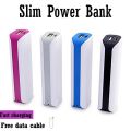 Portable Powerbank 10000mAh / 2600mAh / 6000mAh With LED Light Universal Power Bank For All Mobiles. 