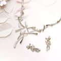 Bridal Jewellery Sets for Women Multicolor Necklace and Earrings Costume Jewelry Set Wedding Jewellery Gift. 