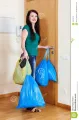 Wipes Force Flex Non Toxic Biodegradable 70 Ltr Trash Bags Extra Large 28 X 37 Inches 10 Bags Roll. 