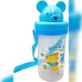 Baby sipper water bottle for kids/ bunny rabbit Cap Sipper Bottle 450ml With Animal theme Printed Bottle Good Storage Capacity Can be Used For MILK JUICE Cute Shape Bottle For Outdoor Usage OR School playground park. 