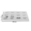 Capsule Shape Silicone Mold 12 Cavity. 