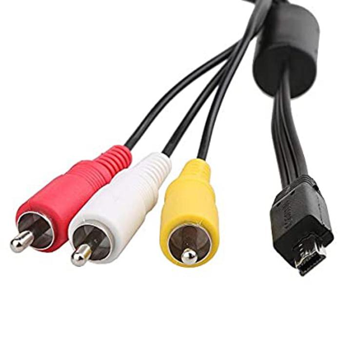 Camera Video Audio AV Cable Mini USB to 3 RCA for AV Cable Camera to TV Wire