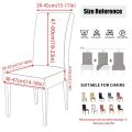 6 Dining Chair Cover Set  Elastic Fitted Solid Color Jersey Cover  Comfortable Chair Cover For Dining Room. 