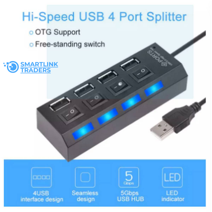 USB%20Hub%204%20Port%20With%204%20Buttons%20And%204%20LED%20Indicator%20USB%20Hub%20for%20PC%20and%20Laptop%202.0%20-%20Image%204