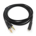 3.5mm 2 in 1 Gaming Headset Audio- Extend Cable For HyperX Cloud II/Alpha-/Cloud Flight/Core Headphone For Computer Universal. 