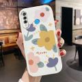 Hontinga for Huawei P30 Lite Nova 4E Back Cover PU Leather Beautiful Flowers Print Case Soft Silicone Edge Phone Cases. 