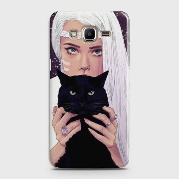 Samsung J3 2016 (J320) Cover - SkinLee HQ Hard Case - Wild Black Cat - SKINLEE-114-1-221-109