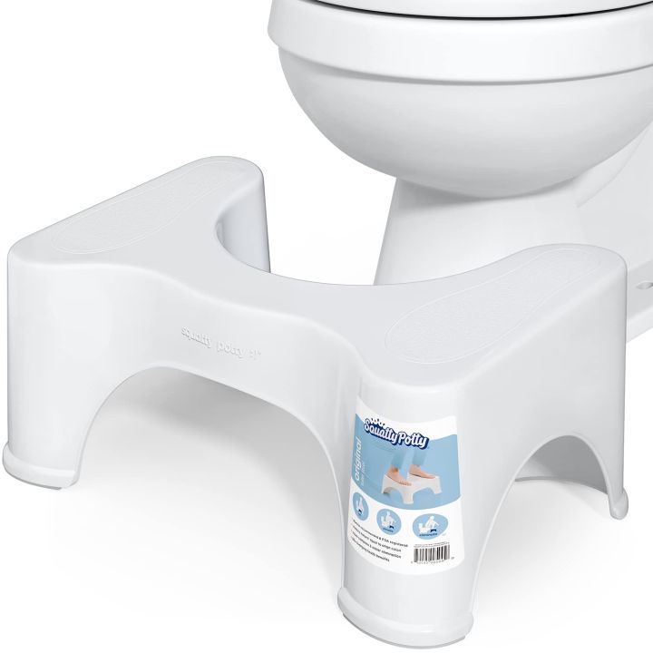 HTS%20%20Potty%20Seat%20-%20Non-Slip%20Squatting%20Toilet%20Bathroom%20Seat%20Foot%20Rest%20Stool%20-%20for%20Kids%20and%20Adult%20(White),%20Doctor%20Stool,%20Commode%20Stool,%20Potty%20Step%20Stool%20for%20Western%20Toilet,%20Poop%20Stool%20-%20Image%203