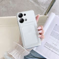 For Redmi Note 13 Pro 4G Case Transparent Soft with Wallet Clip Precise Hole Position Lens Protection for Redmi Note 13 Pro 4G Back Cover. 