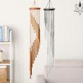 12/18 Tubes Wind Chimes Pendant Solid Wood Disc Aluminum Tube Wind Chimes Bells Balcony Outdoor Yard Garden Home Decoration. 