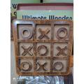 Tic Tac Toe Wooden Board Game Table Toy Player Room Decor Tables. 